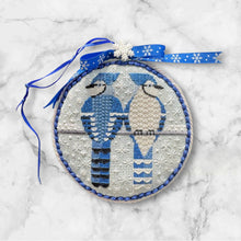 Load image into Gallery viewer, SP-006-SG Two Blue Jays Ornament Stitch Guide
