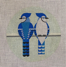Load image into Gallery viewer, SP-006-SG Two Blue Jays Ornament Stitch Guide
